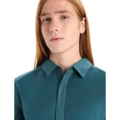 Icebreaker M HIKE LS TOP Herren - Outdoor Hemd -Outdoor Bekleidung Geschäft 5638009236 e m hike ls top icebreaker 24