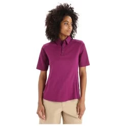 Icebreaker Women's Hike S/S Top - Polo-Shirt 10 Icebreaker Women's Hike S/S Top - Polo-Shirt -Outdoor Bekleidung Geschäft icebreaker womens hike s s top polo shirt detail 3