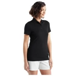 Icebreaker Women's Tech Lite II S/S Polo - Merinoshirt -Outdoor Bekleidung Geschäft icebreaker womens tech lite ii s s polo merinoshirt detail 3
