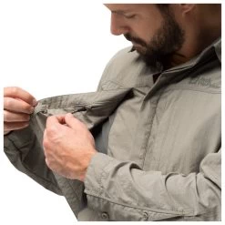 Jack Wolfskin Diskovera L/S Shirt - Hemd -Outdoor Bekleidung Geschäft jack wolfskin diskovera l s shirt hemd detail 7