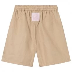 KnowledgeCotton Apparel Women's Cotton-Linen Blend Shorts - T-Shirt -Outdoor Bekleidung Geschäft knowledgecotton apparel womens cotton linen blend shorts t shirt detail 2