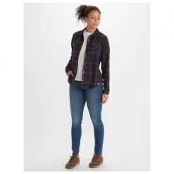 Marmot Women's Fairfax Midweight Flannel - Hemd -Outdoor Bekleidung Geschäft marmot womens fairfax midweight flannel hemd detail 4