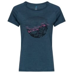 Odlo Women's T-Shirt Crew Neck S/S Ascent Pw 130 Sunr - Merinoshirt -Outdoor Bekleidung Geschäft odlo womens t shirt crew neck s s ascent pw 130 sunr merinoshirt 1