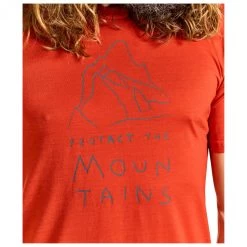 Ortovox 150 Cool Mountain Protector T-Shirt - Merinoshirt -Outdoor Bekleidung Geschäft ortovox 150 cool mountain protector t shirt merinoshirt detail 5