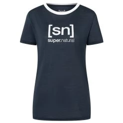 Super.natural Women's The Essential Logo Tee - Merinoshirt